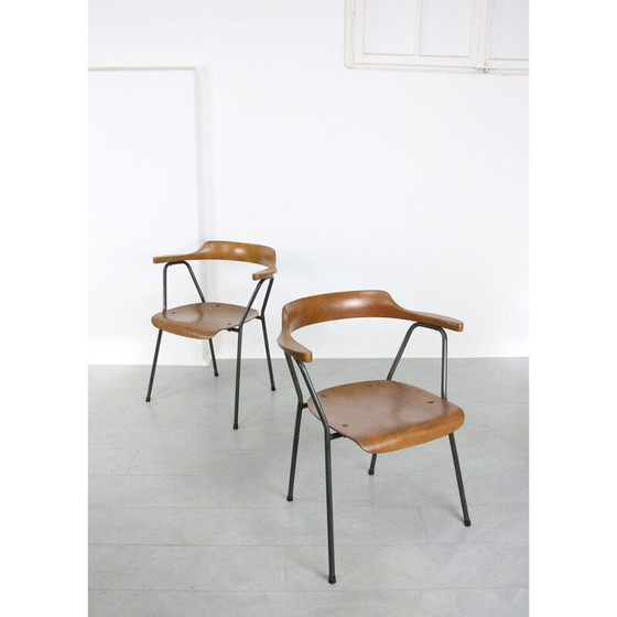 Image 1 of Set of 4 vintage 4455 dining chairs by Niko Kralj for Stol Kamnik, 1970s