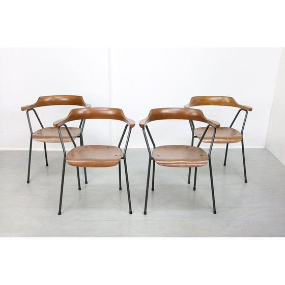 Image 1 of Set of 4 vintage 4455 dining chairs by Niko Kralj for Stol Kamnik, 1970s