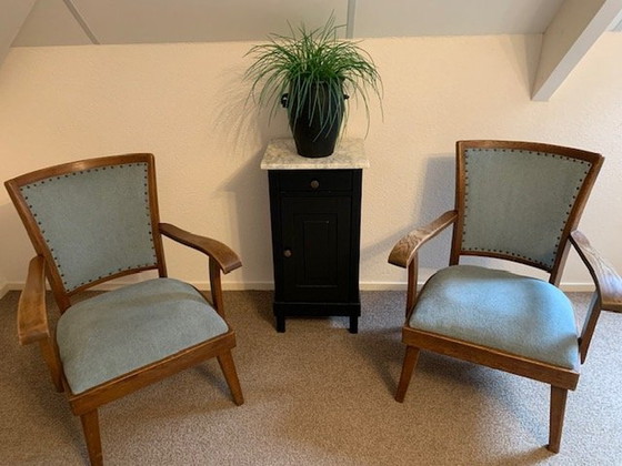 Image 1 of 2x Classic 1930s Armchairs