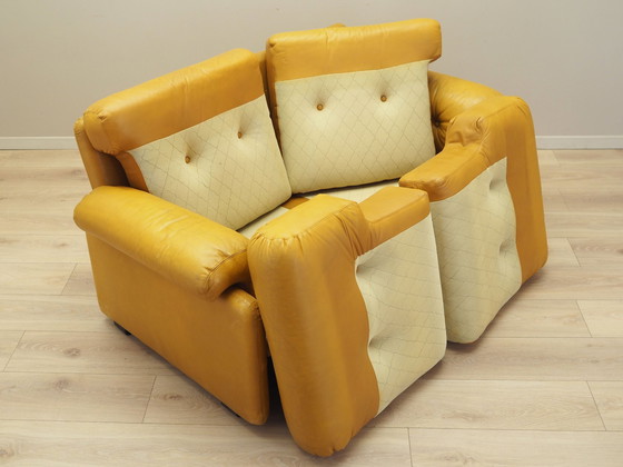 Image 1 of Divano in pelle gialla, design italiano, anni &#39;60, produttore: B&amp;B Italia, designer: Tobia Scarpa