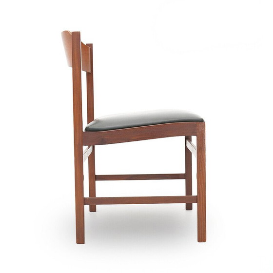 Image 1 of Set of 6 vintage chairs in solid wood and plywood by Guido Faleschini for Fratelli Proserpio, Italy 1960