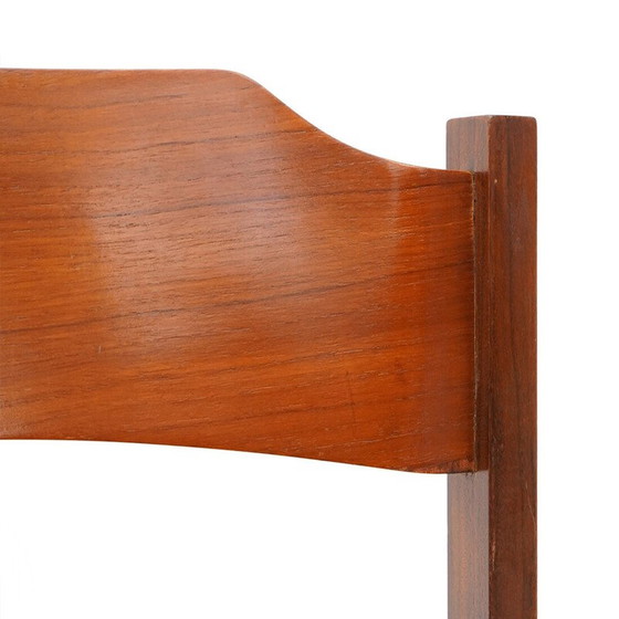 Image 1 of Set of 6 vintage chairs in solid wood and plywood by Guido Faleschini for Fratelli Proserpio, Italy 1960