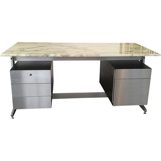 Image 1 of Étienne Fermigier desk with marble tops