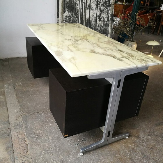 Image 1 of Étienne Fermigier desk with marble tops