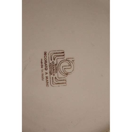 Image 1 of Coppia di vasi vintage in ceramica decorati a mano di Vicenza, Italia 1940