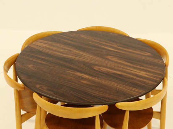 Image 1 of Heart Dining Set By Hans Wegner For Fritz Hanse, Denmark, 1960S