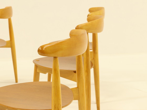 Image 1 of Heart Dining Set By Hans Wegner For Fritz Hanse, Denmark, 1960S