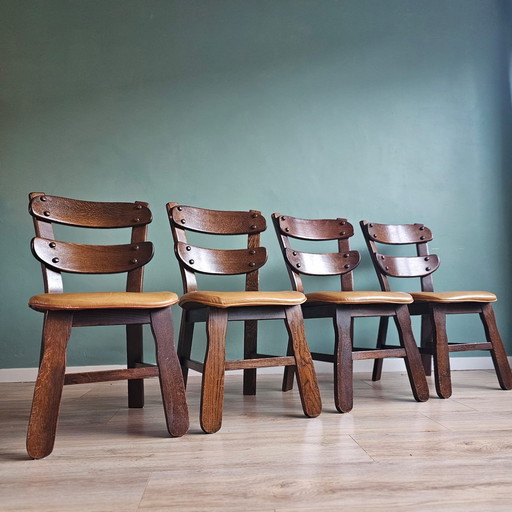 4X Brutalist Style Chairs