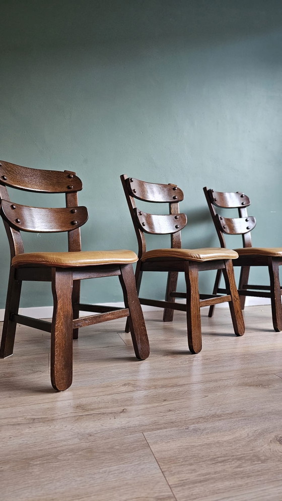 Image 1 of 4X Brutalist Style Chairs