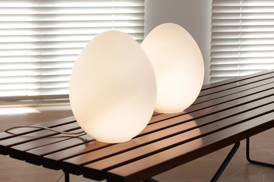 Image 1 of 2x Egg Table Lamps