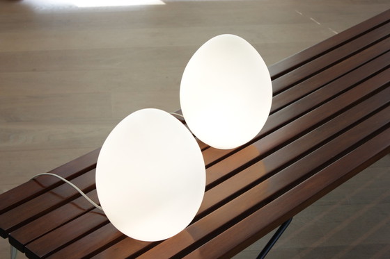 Image 1 of 2x Egg Table Lamps