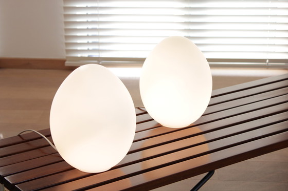 Image 1 of 2x Egg Table Lamps