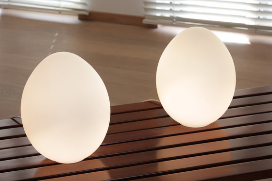 Image 1 of 2x Egg Table Lamps