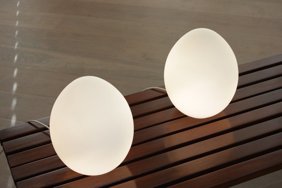 Image 1 of 2x Egg Table Lamps