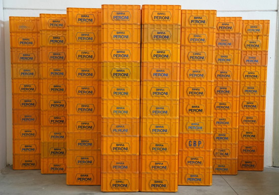 Image 1 of Vintage 1970s Birra Peroni Plastic Crate – Italian Beer Collectible