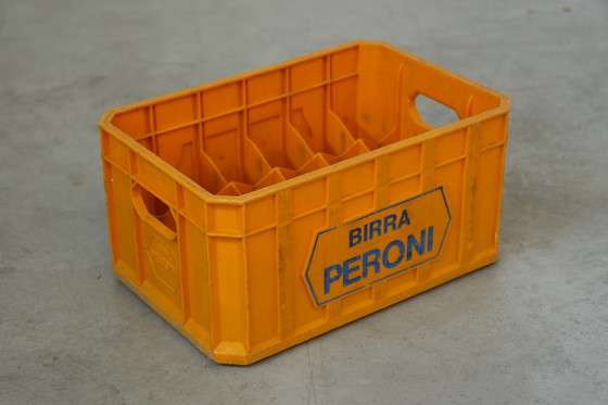 Image 1 of Vintage 1970s Birra Peroni Plastic Crate – Italian Beer Collectible