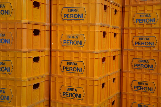 Image 1 of Vintage 1970s Birra Peroni Plastic Crate – Italian Beer Collectible