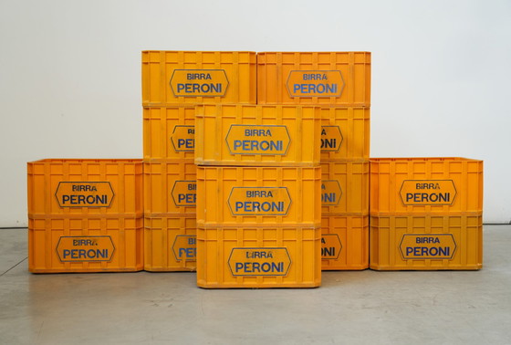Image 1 of Vintage 1970s Birra Peroni Plastic Crate – Italian Beer Collectible