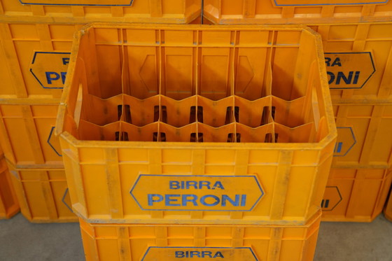 Image 1 of Vintage 1970s Birra Peroni Plastic Crate – Italian Beer Collectible