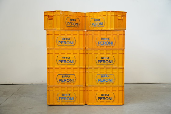 Image 1 of Vintage 1970s Birra Peroni Plastic Crate – Italian Beer Collectible