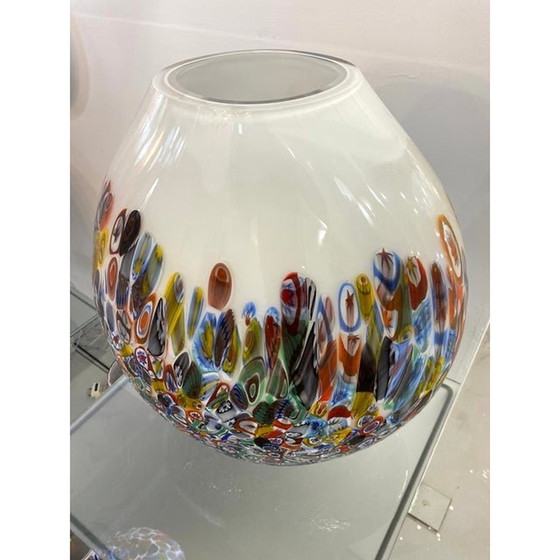 Image 1 of Contemporary Murrine Murano Glass Style With Multicolored Vase