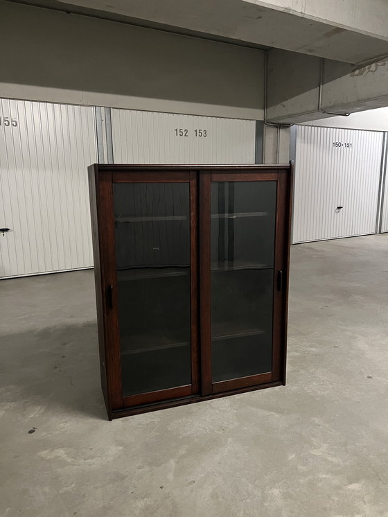 Image 1 of Vintage Mid - Century Rosewood Office Set: Desk + L recess + Sideboard + Display Case