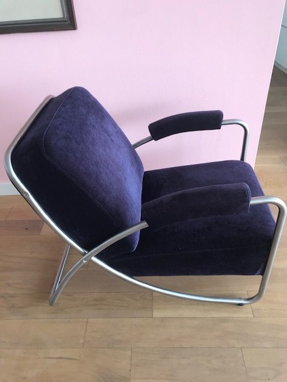 Image 1 of 2x Dijker 20 armchairs + 1x stool