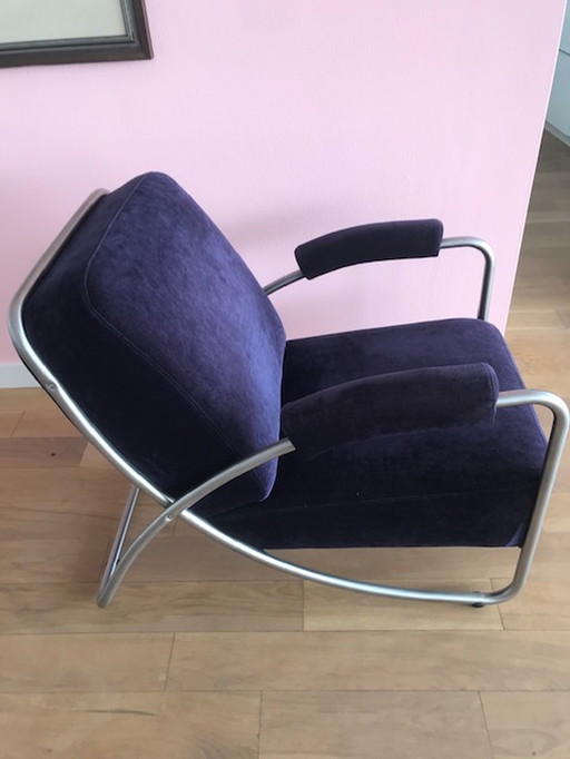 2x fauteuils Dijker 20 + 1x pouf