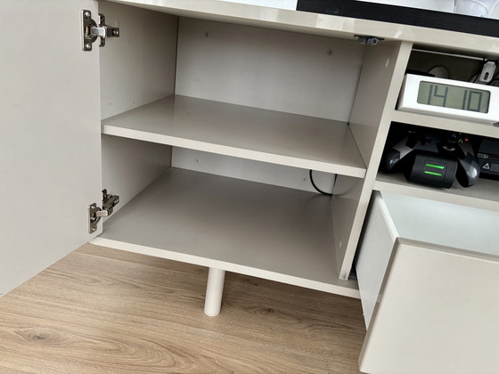 Image 1 of IKEA MOSTORP TV Furniture Taupe | 160x61x46 Cm | Spacious & Stylish