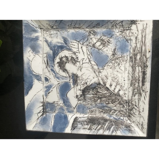 Image 1 of Vintage ceramic dish by Francoise Deyrieux, 2018s