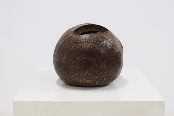 Image 1 of Vintage Jaan Mobach For Mobach Pebble Stone Vase 