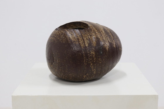 Image 1 of Vintage Jaan Mobach For Mobach Pebble Stone Vase 