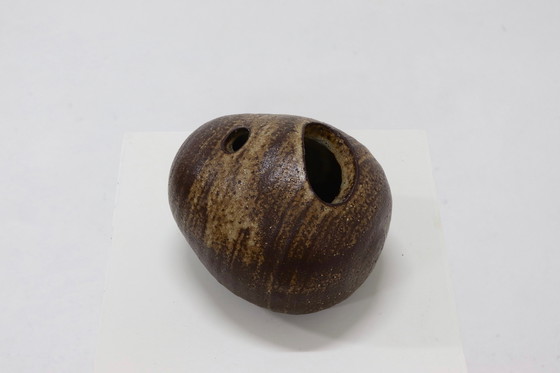 Image 1 of Vintage Jaan Mobach For Mobach Pebble Stone Vase 