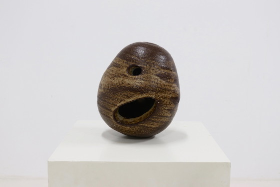 Image 1 of Vintage Jaan Mobach For Mobach Pebble Stone Vase 