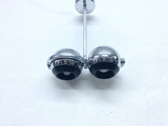 Image 1 of Double globe lamp in chrome design Terence Conran For Erco 60s 70s Space Age