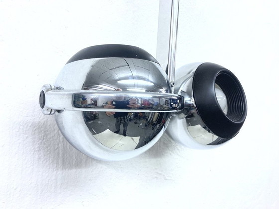 Image 1 of Double globe lamp in chrome design Terence Conran For Erco 60s 70s Space Age