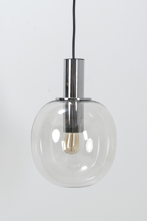Vintage glass ball hanging lamp