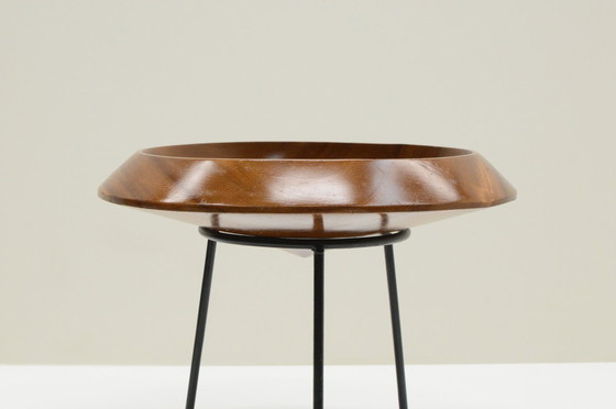 Image 1 of Teak Fruit Bowl On Stand, 1960S Denmark.