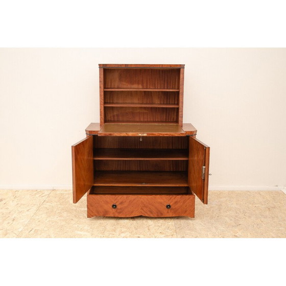 Image 1 of Vintage Art Deco sideboard in solid wood and walnut veneer, Czechoslovakia 1930