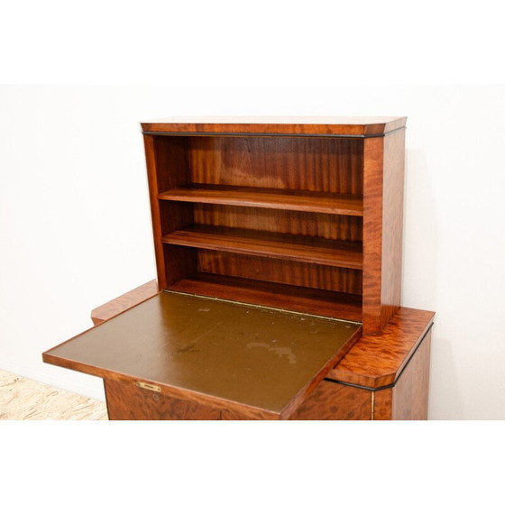 Image 1 of Vintage Art Deco sideboard in solid wood and walnut veneer, Czechoslovakia 1930