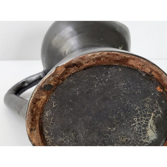 Image 1 of Vintage black pitcher, 1950s