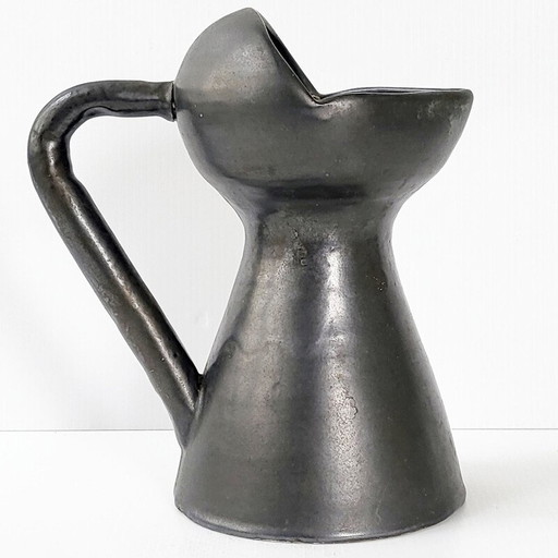 Vintage black pitcher, 1950s