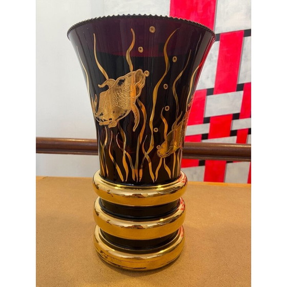 Image 1 of Vaso in vetro Art Déco vintage