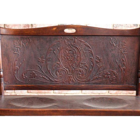 Image 1 of Vintage bentwood bench for Jacob and Josef Kohn, 1901