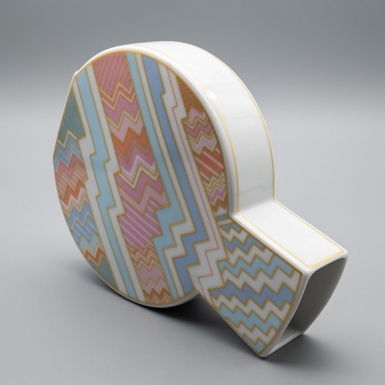 Image 1 of Raro vaso Rosenthal in porcellana dell'artista Rosemonde Nairac in stile Art Déco anni '80