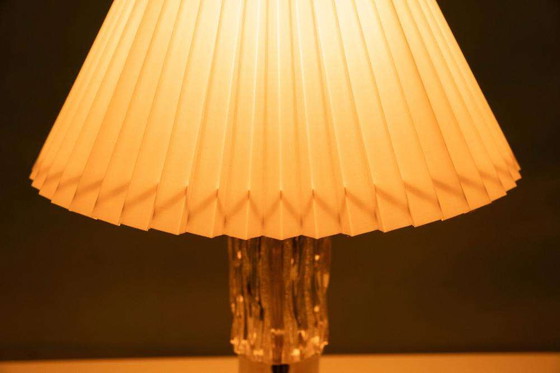 Image 1 of Midcentury glass table lamp Richard Essig, hotel chic table