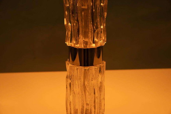 Image 1 of Midcentury glass table lamp Richard Essig, hotel chic table