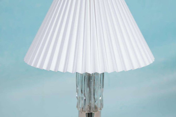 Image 1 of Midcentury glass table lamp Richard Essig, hotel chic table