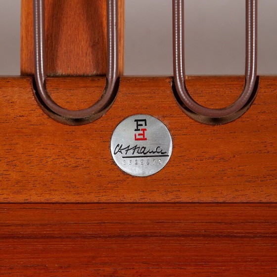 Image 1 of Dormeuse vintage Minerva in tessuto verde e teak di Peter Hvidt e Orla Mølgaard-Nielsen per France &amp; Daverkosen, anni '6