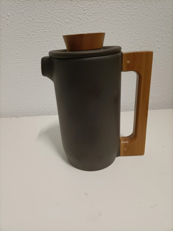 Image 1 of Prensa de café de arcilla Zisha Yixing púrpura Jia